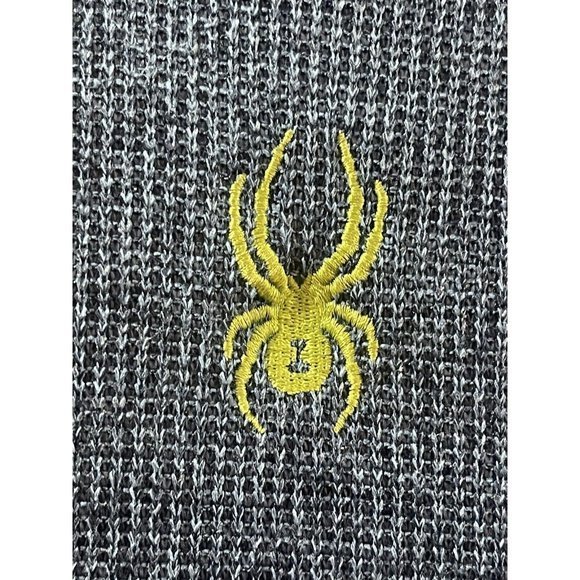 Spyder Sweater Adult XXL Blue Neon Quarter Zip Outdoors Jacket Coat Mens - Picture 2 of 9